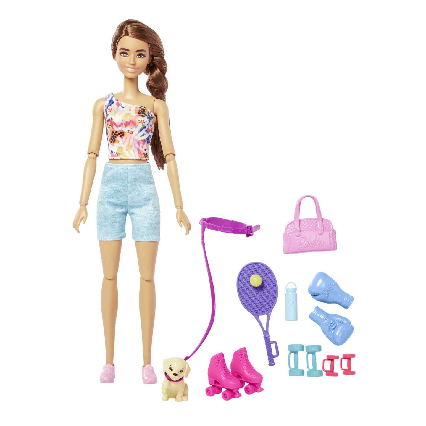 Mattel Barbie feltöltődés Fitness Barbie játékszett (HKT91)