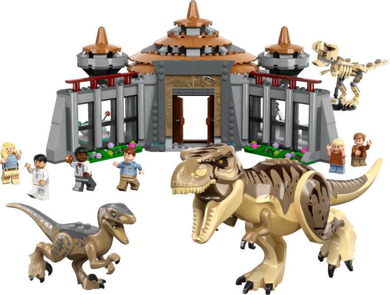 LEGO® Jurassic World - Látogatóközpont T-Rex és raptortámadás (76961)