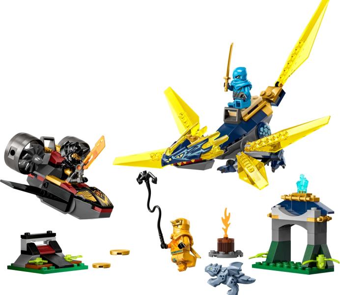 LEGO® NINJAGO® - Nya és Arin csatája a kis sárkány ellen (71798)