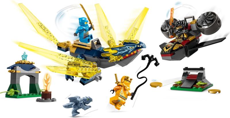 LEGO® NINJAGO® - Nya és Arin csatája a kis sárkány ellen (71798)