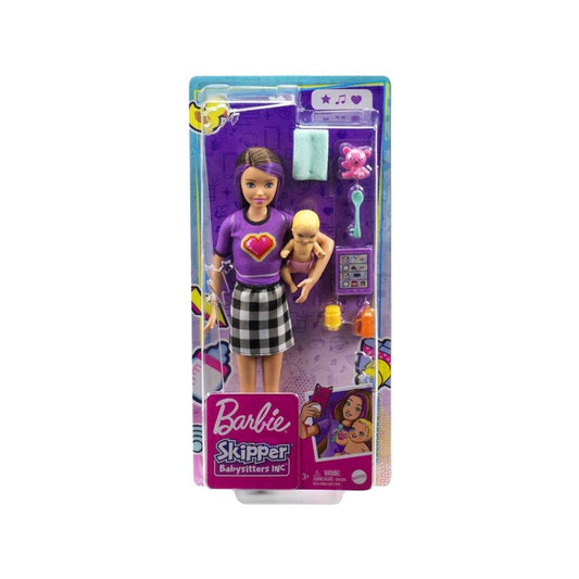 Mattel Barbie Skipper Babysitter Doll - Barna Barbie babával (GRP10)