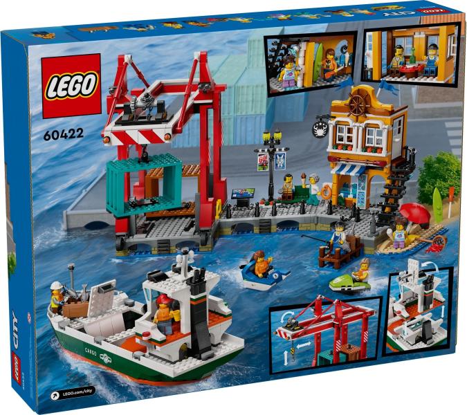 LEGO® City - Tengerparti kikötő teherszállító hajóval (60422)