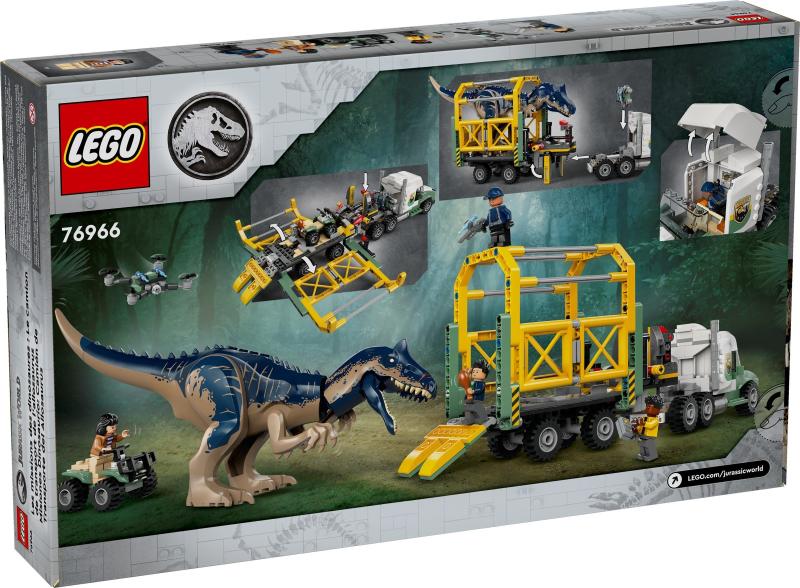 LEGO® Jurassic World - Dinóküldetések: Allosaurust szállító kamion (76966)