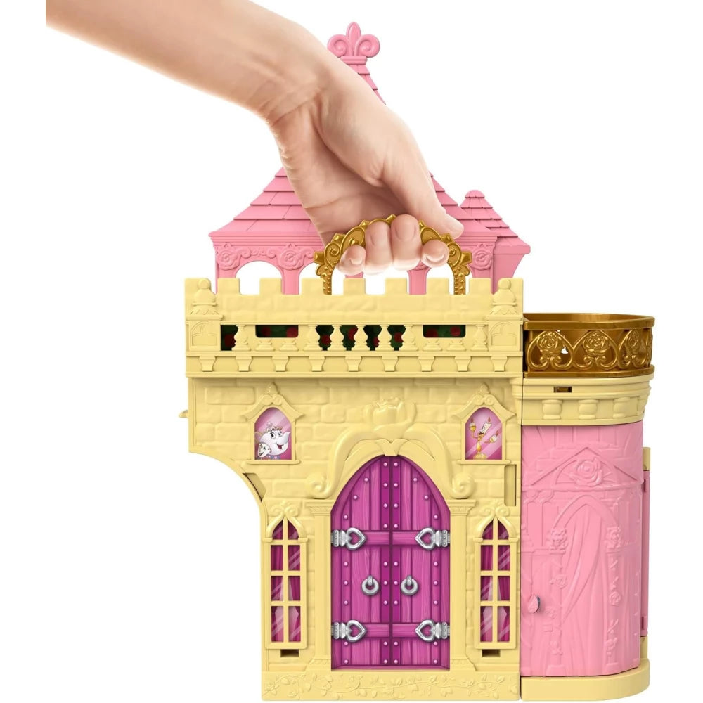 MATTEL Storytime Stackers Disney hercegnők - Szépség és a szörnyeteg Bella kastély készlet (HLW094)