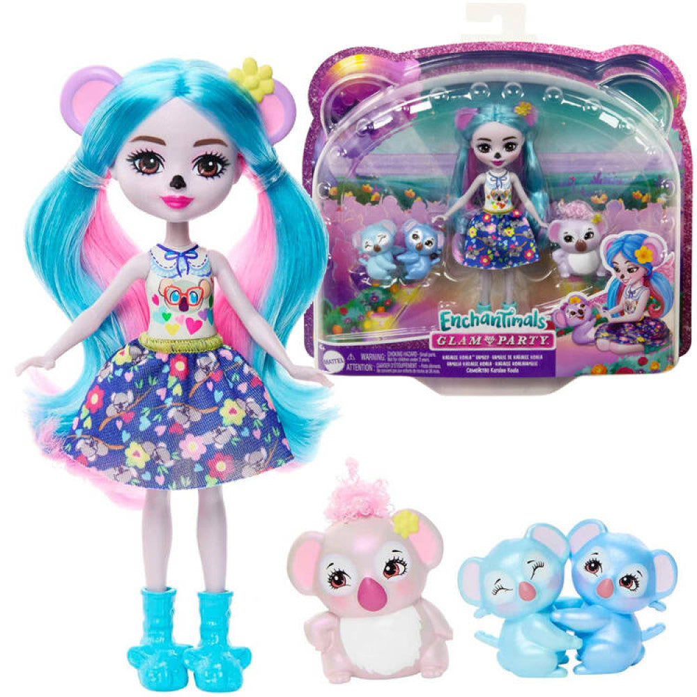 Mattel Enchantimals baba Kwala Koala panda család (HNT61)