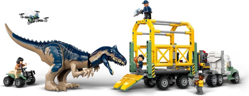 LEGO® Jurassic World - Dinóküldetések: Allosaurust szállító kamion (76966)