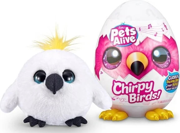 ZURU Boldog beszélő madár, interaktív plusz, Chirpy Birds, 9537