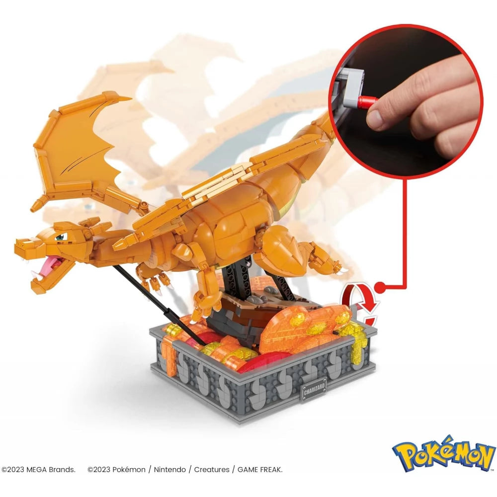 Mattel Mega Pokemon Motion Charizard 1663 darabos építő készlet (HMW05)