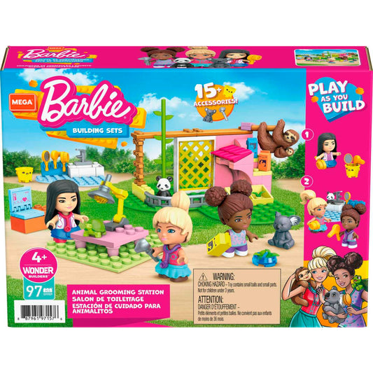 Mattel Mega Bloks építőkészlet, Barbie állat klinika (GYH09)