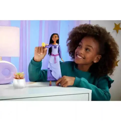 Mattel Disney Kívánság: Asha éneklő baba és barátja Csillag (HPX26) Angol verzió