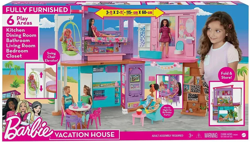 Mattel Barbie nyitható Malibu tengerparti álomház (HCD50)