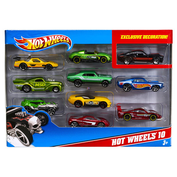 Mattel Hot Wheels: 10 darabos kisautó készlet, többféle (54886)