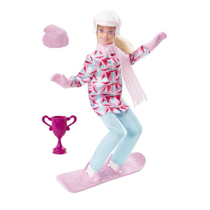 Mattel Snowboard-os Barbie baba (HCN32)