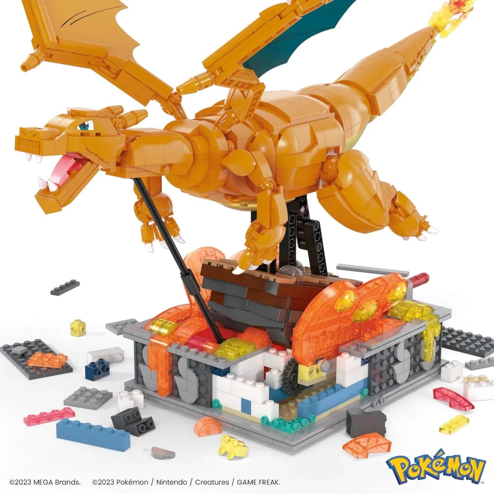 Mattel Mega Pokemon Motion Charizard 1663 darabos építő készlet (HMW05)