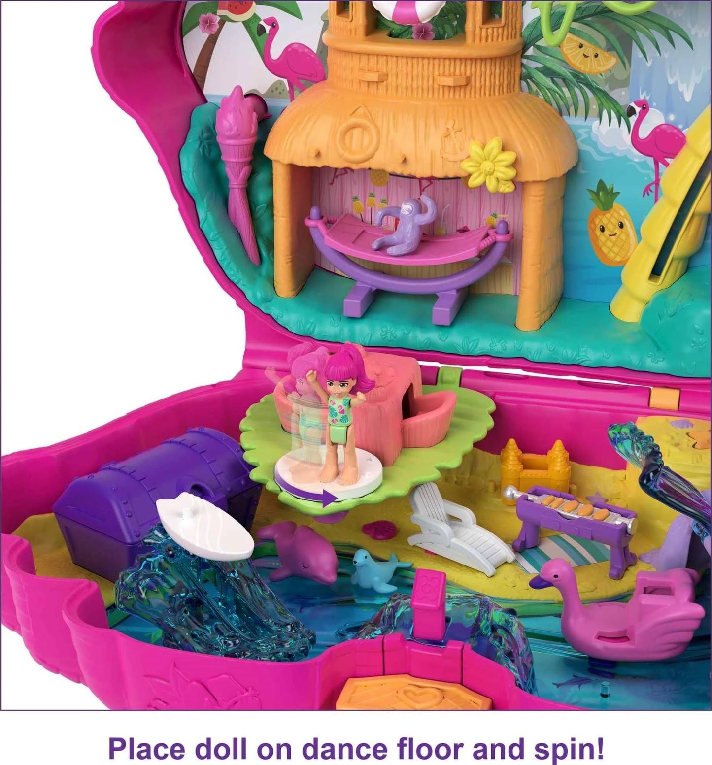 Mattel Polly Pocket flamingó bőrönd (HJN76)