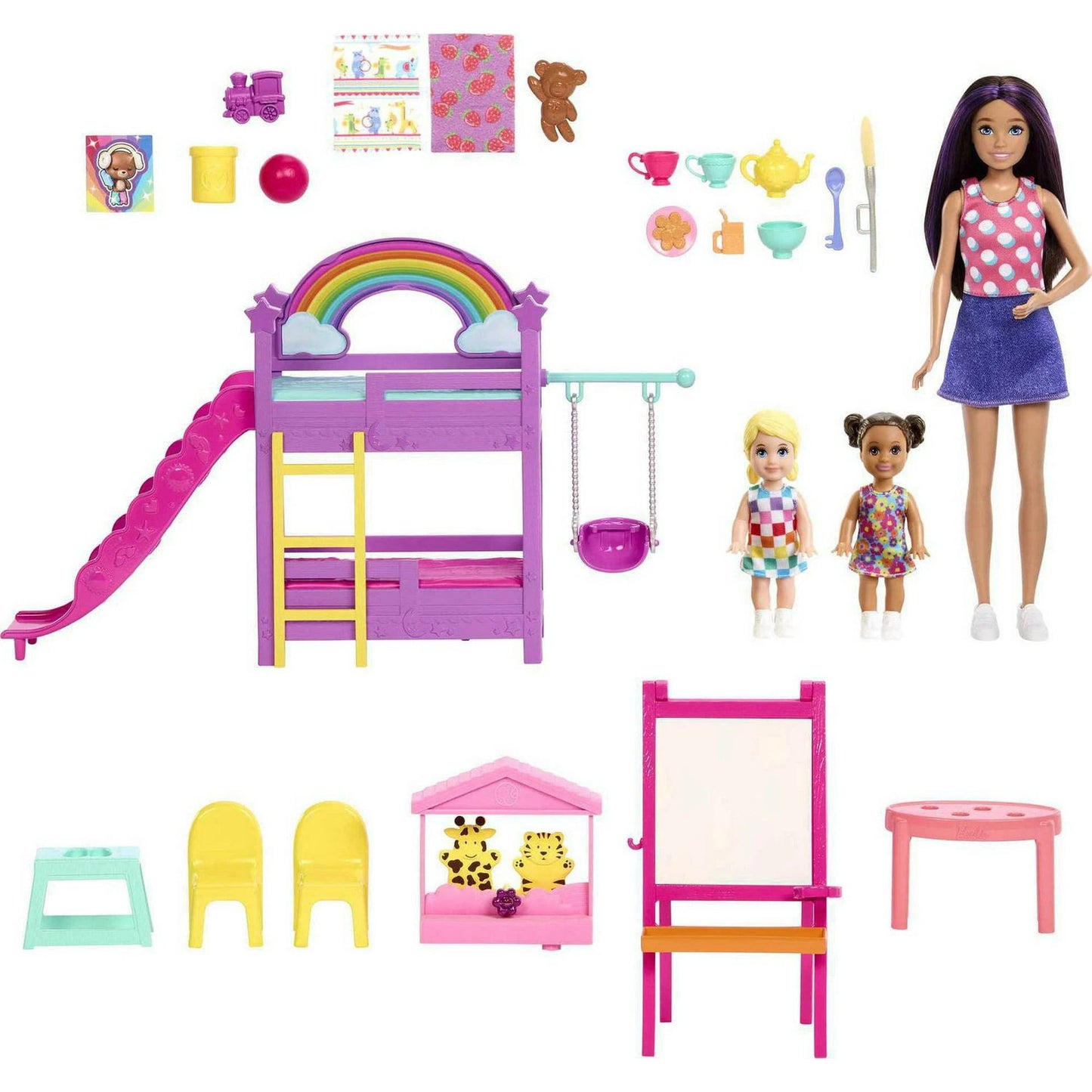 Mattel Barbie Skipper bébiszitter baba és gyerekszoba (HND18)