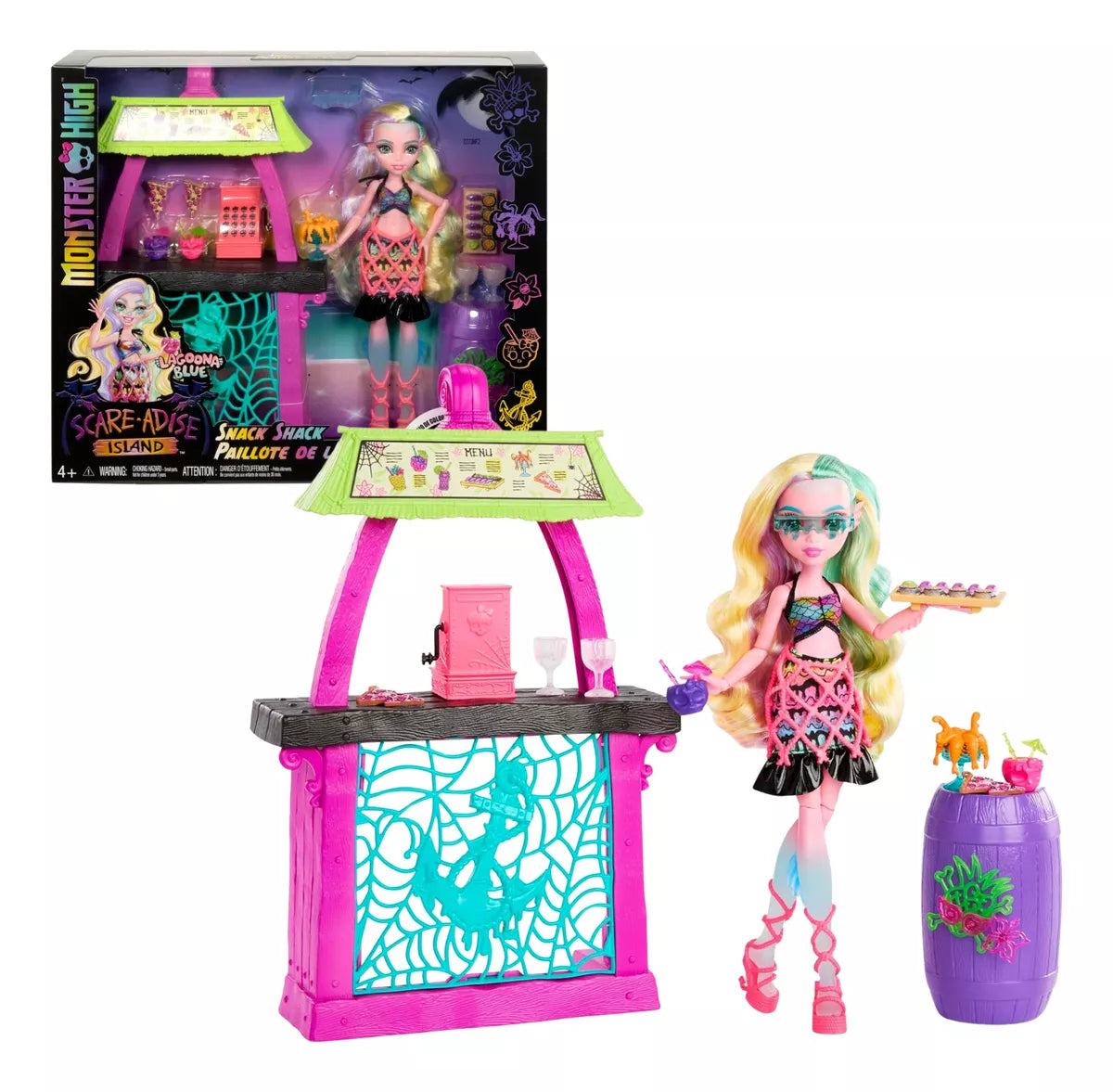 Mattel Monster High Lagoona Blue snack shack játékszett (HRP70)