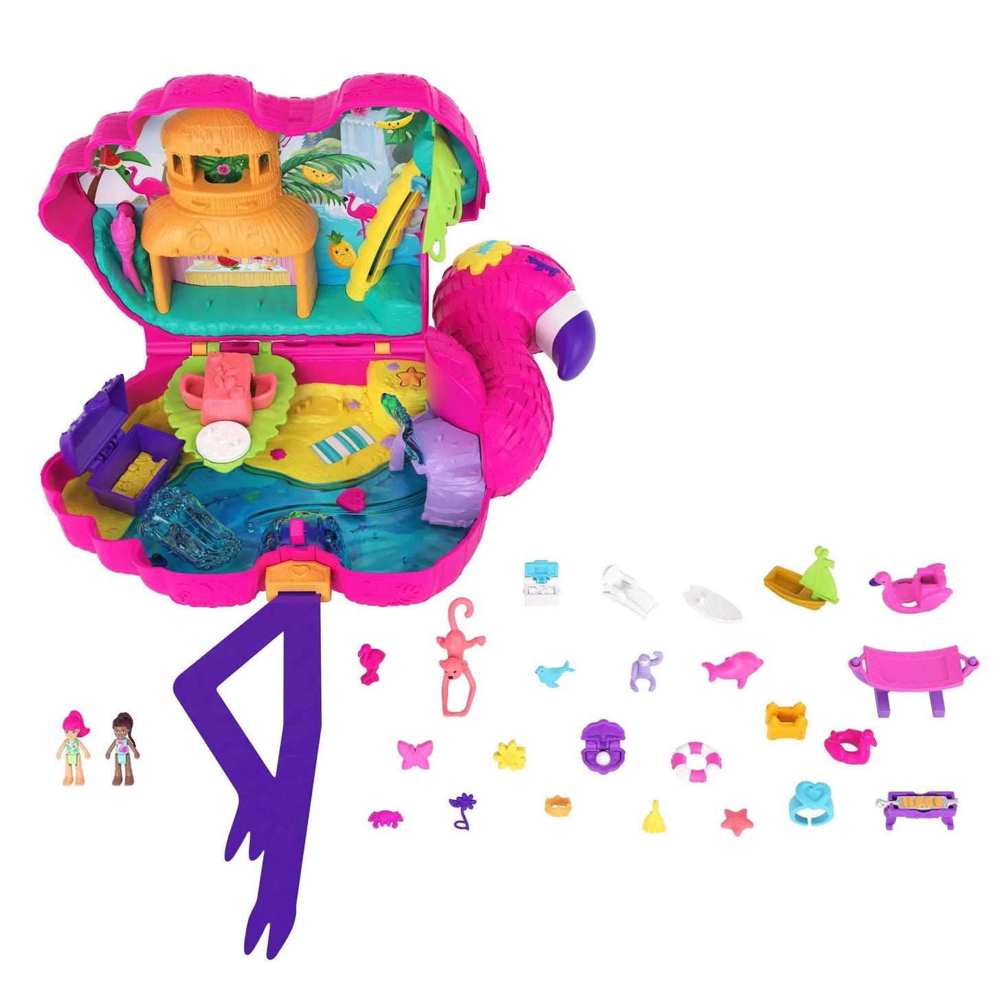 Mattel Polly Pocket flamingó bőrönd (HJN76)