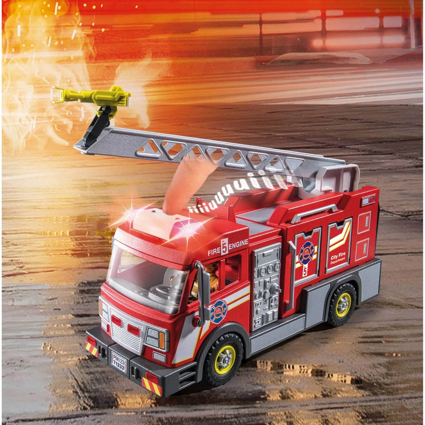 Playmobil City Action Tűzoltóautó US Ambulance játékszett (71233)