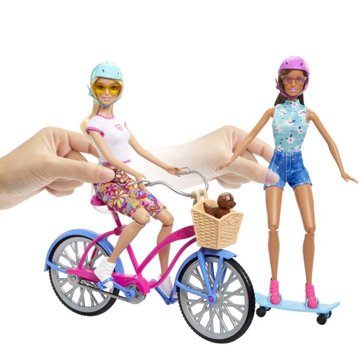 Mattel Barbie szett két babával és kiskutyával (HJY84)