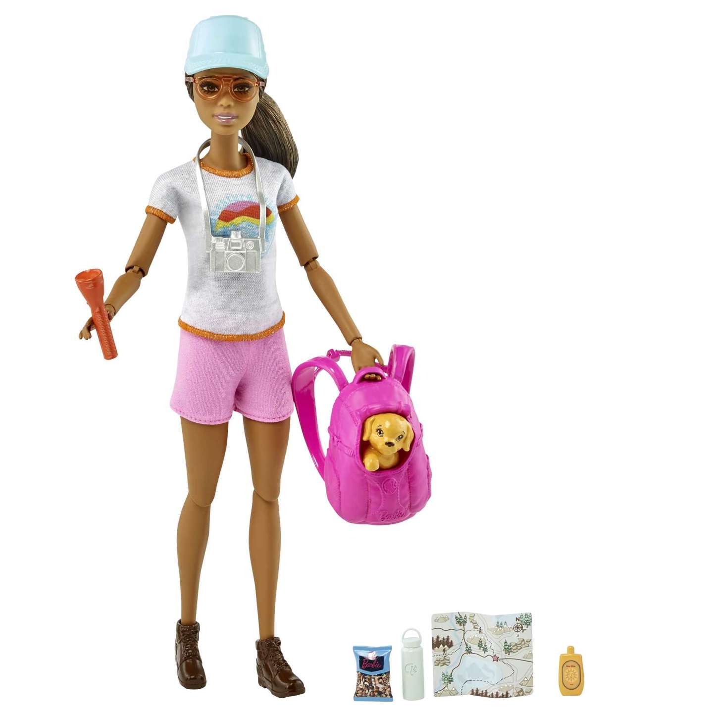 Mattel Barbie Túrázó szett Puppy kutyával (HNC39)