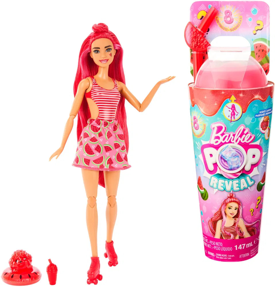 MATTEL Barbie Pop Reveal Fruit Dinnyés szoknyában (HNW43)