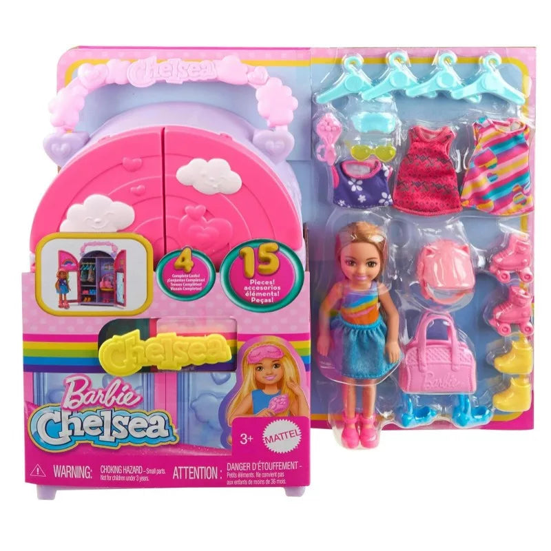 Mattel Barbie Chelsea baba öltözőszekrénye (HXN03)