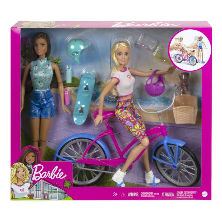 Mattel Barbie szett két babával és kiskutyával (HJY84)