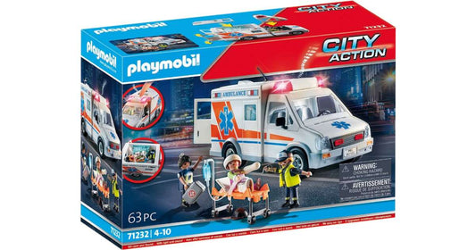 Playmobil - City Action Mentőautó fénnyel és hanggal (71232)