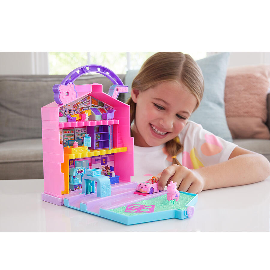 Mattel Polly Pocket Pollyville Fresh Market Baba és játékszett (HRD45)