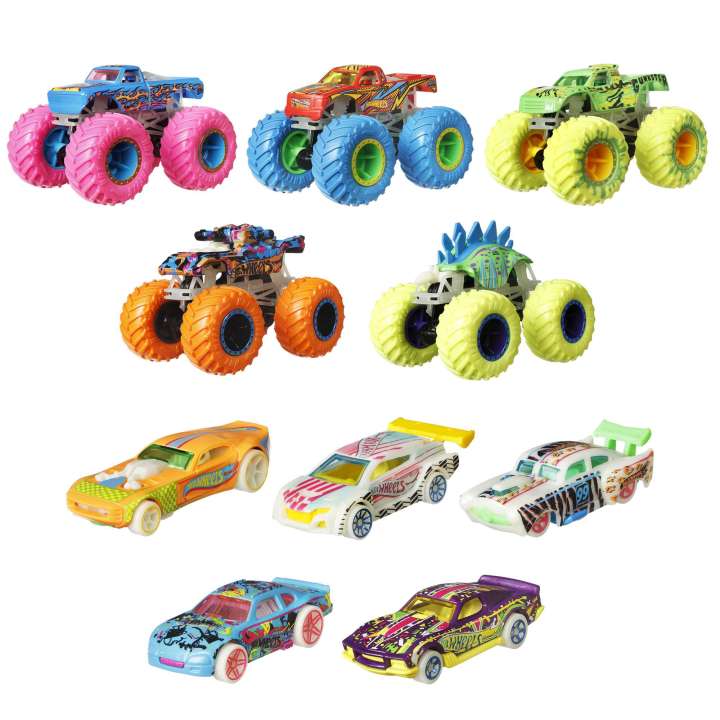 Mattel HOT WHEELS® Monster Trucks Glow in the Dark kollekció (HCB57)