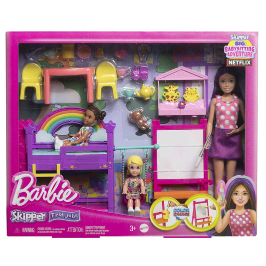 Mattel Barbie Skipper bébiszitter baba és gyerekszoba (HND18)