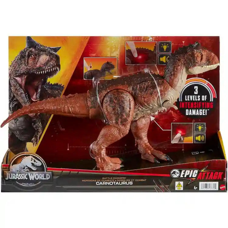 Mattel Jurassic World Epic Attack - Carnotaurus dinoszaurusz (HND19)