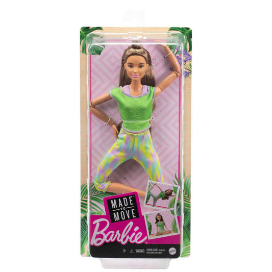 Mattel Barbie hajlékony jógababa barna hajjal (GXF05)