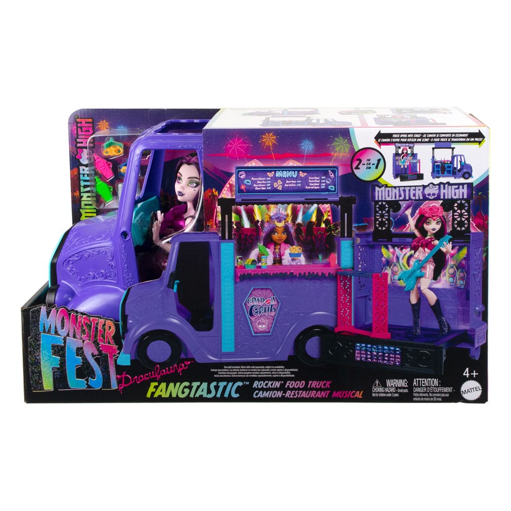 Mattel Monster High Játékkészlet Fangtastic Rockin’ Food Truck (HXH83)