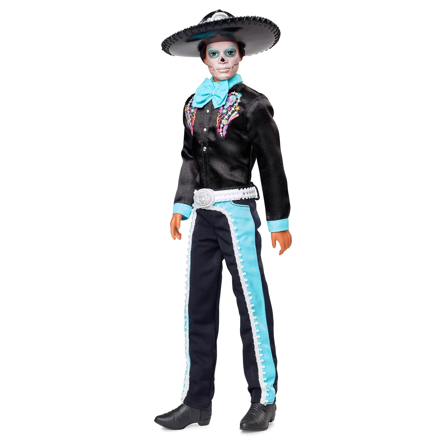 Mattel Barbie Signature Día De Muertos 2024 Ken baba fekete öltönyben, kalapban (HRM73)