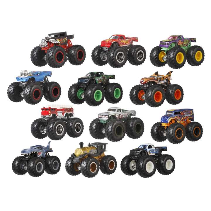 Mattel Hot Wheels® Monster Truck 12 darabos készlet 1:64 méretarányú teherautókkal (GGC61)