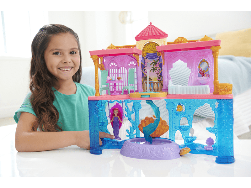 Mattel Disney Princess Ariel dupla kastély játékkészlet (HLW095)