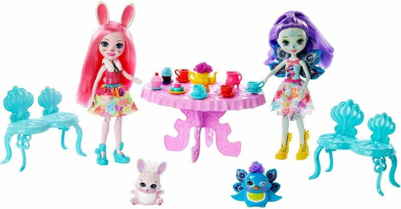 Mattel Enchantimals: Teadélután Patter Peacock és Bree Bunny (GLD41)