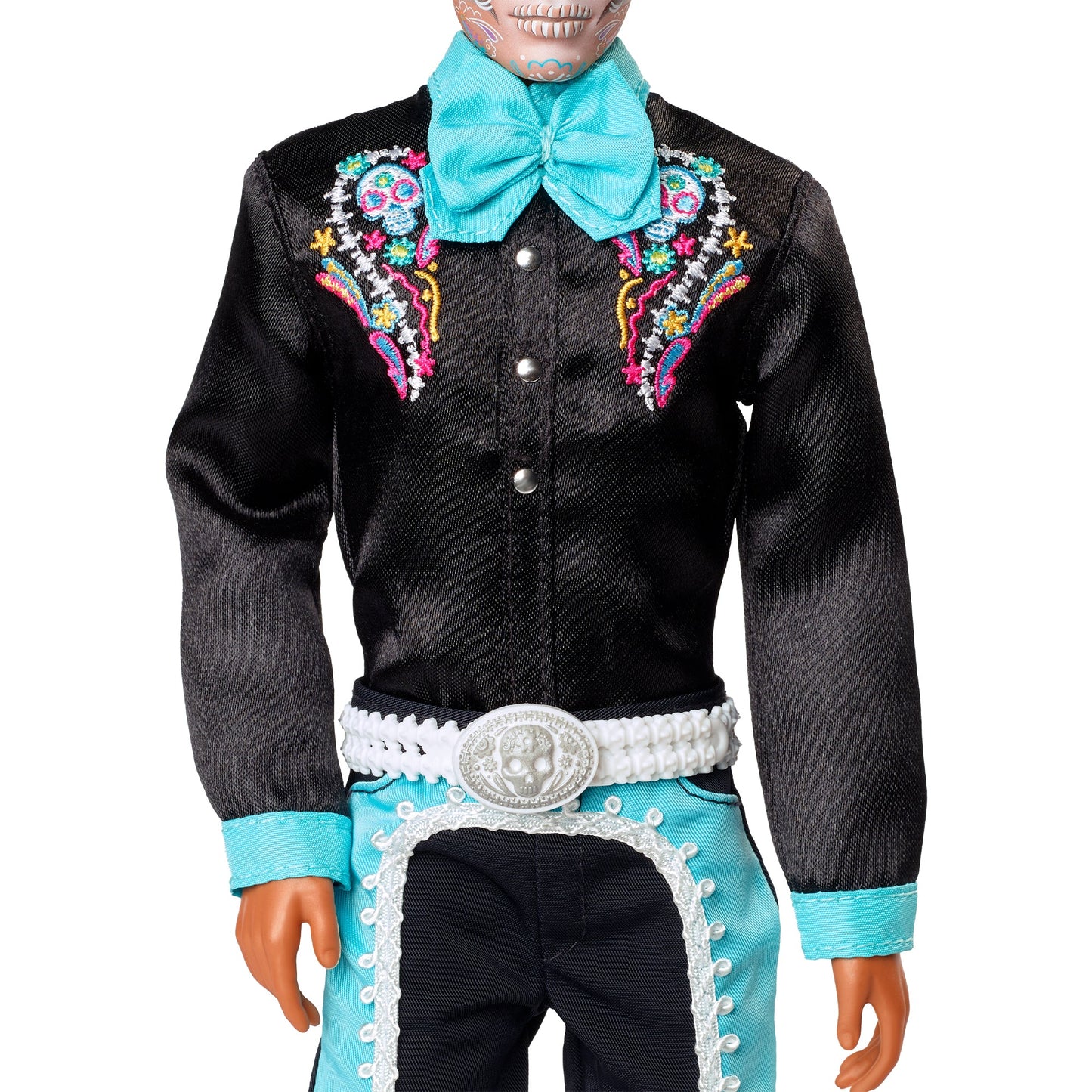 Mattel Barbie Signature Día De Muertos 2024 Ken baba fekete öltönyben, kalapban (HRM73)