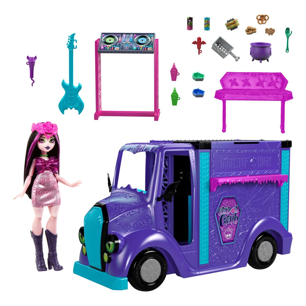 Mattel Monster High Játékkészlet Fangtastic Rockin’ Food Truck (HXH83)