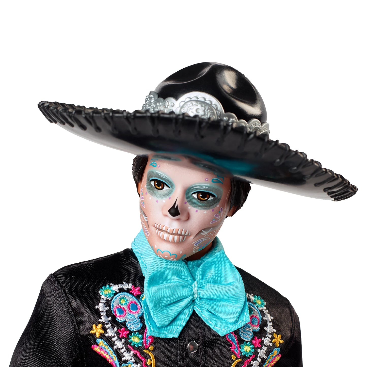 Mattel Barbie Signature Día De Muertos 2024 Ken baba fekete öltönyben, kalapban (HRM73)