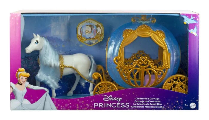 Mattel Disney Princess Hamupipőke guruló hintója és lova (HYM33)