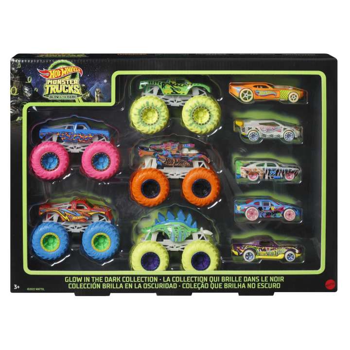 Mattel HOT WHEELS® Monster Trucks Glow in the Dark kollekció (HCB57)