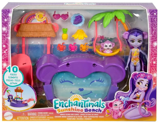 Mattel Enchantimals baba készlet medencével (HTW73)