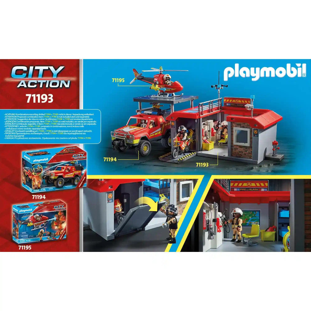 Playmobil - City Action Hordozható tűzoltóság (71193)