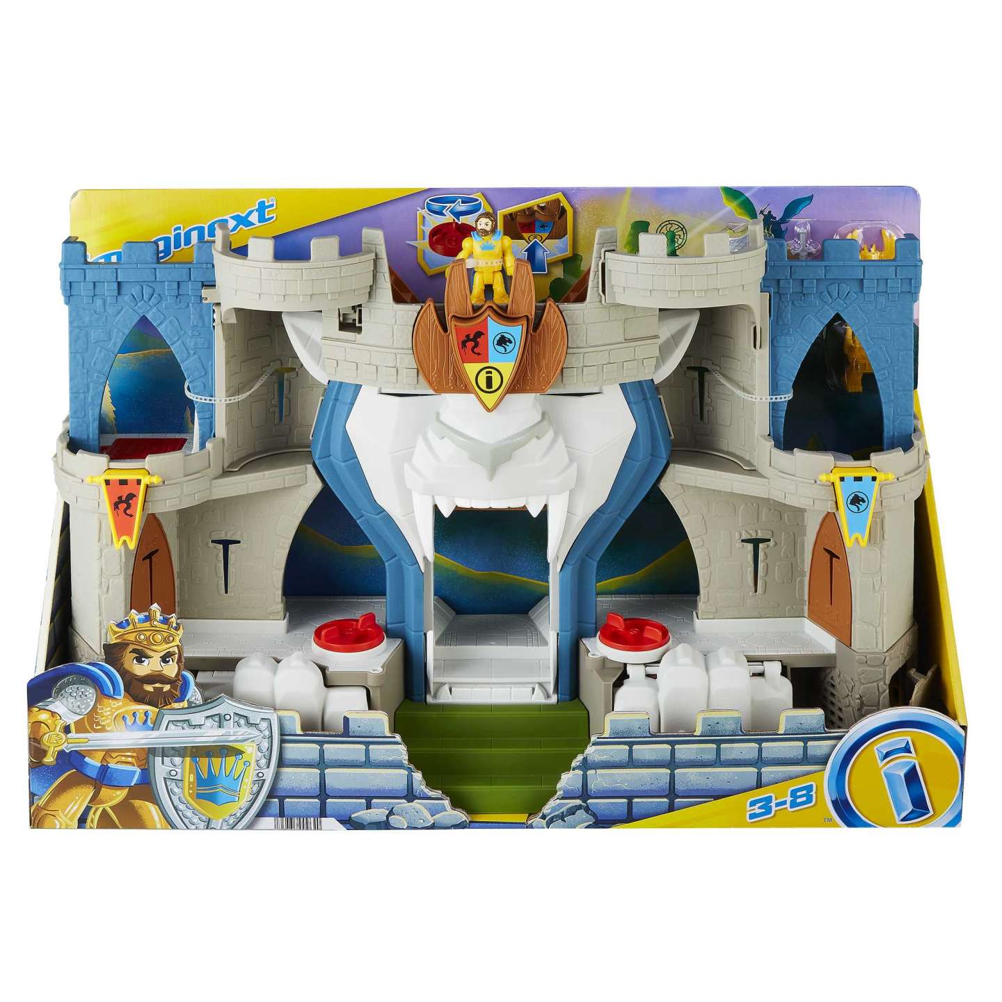 Mattel Imaginext Knight Lion kastély készlet (HCG45)