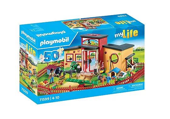 Playmobil - My Life Kisállat Hotel állatgondozó (71599)