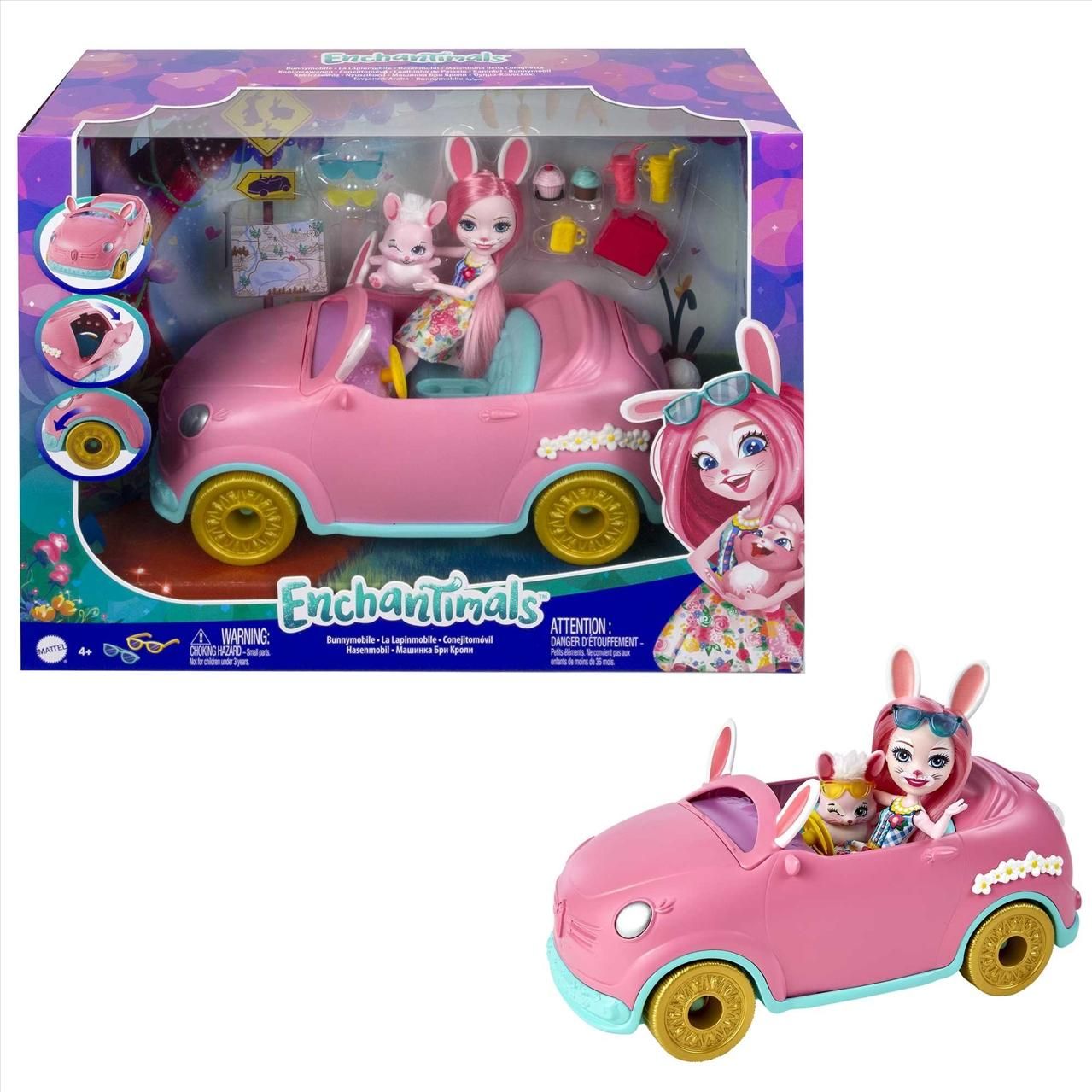 Mattel Enchantimals nyuszimobil (HCF85)