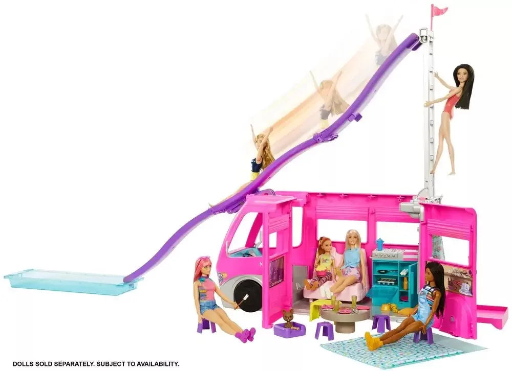 Mattel Barbie Álmok lakókocsija óriáscsúszdával (HCD46)